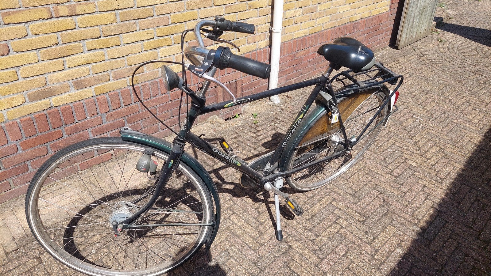 Gazelle herenfiets - Gebruikt, Fietsen en Brommers, Ophalen, Terugtraprem, Gazelle, 53 tot 56 cm
