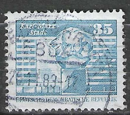 Duitsland DDR 1980 - Yvert 2149 - Karl-Marx-Stadt  (ST), Verzenden, DDR, Gestempeld