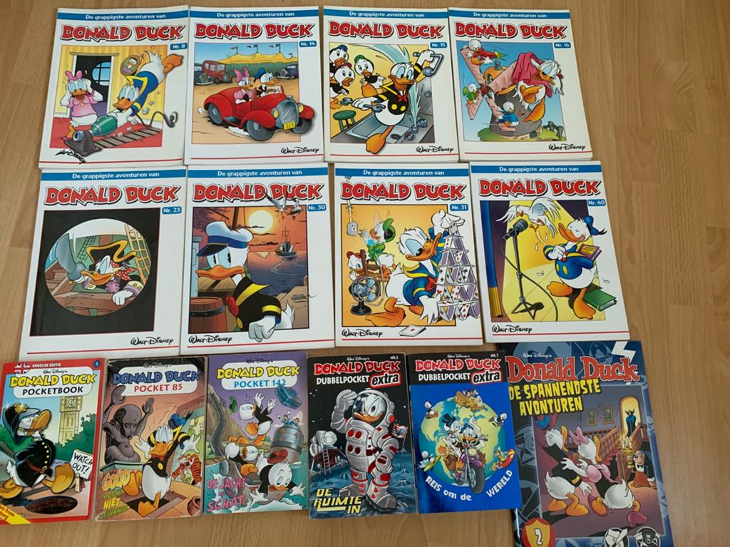 Donald Duck stripboeken , (dubbel) pockets, Meerdere comics, Ophalen of Verzenden, Zo goed als nieuw, Europa