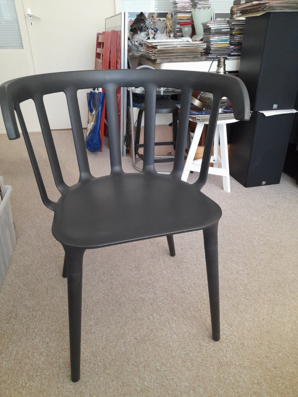 Zwarte PS stoel Ikea - zeer nette staat, Ophalen, Zo goed als nieuw, Zwart, Eén