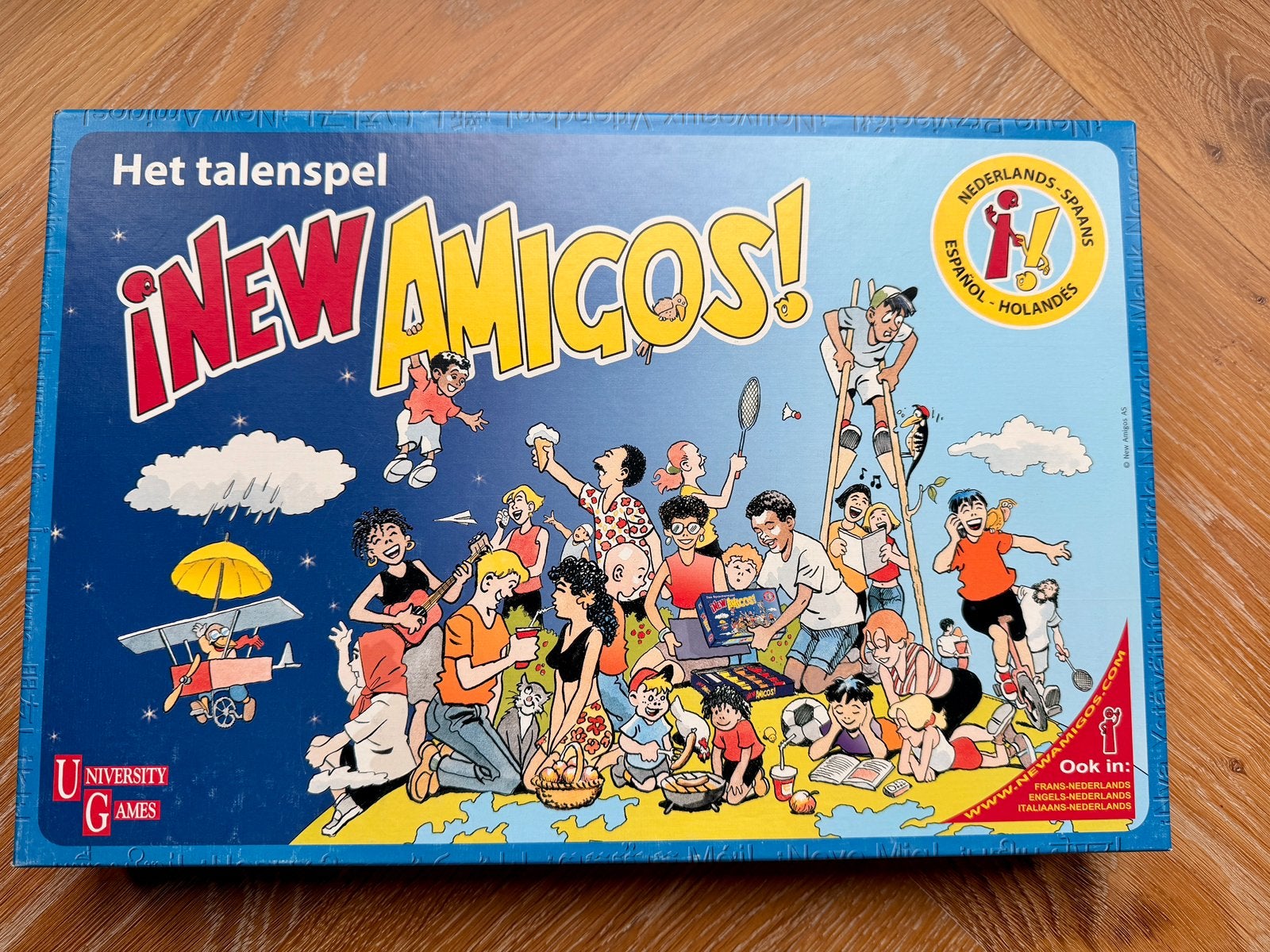 Zgan bordspel New Amigos, Hobby en Vrije tijd, Gezelschapsspellen | Bordspellen, Ophalen of Verzenden, Zo goed als nieuw