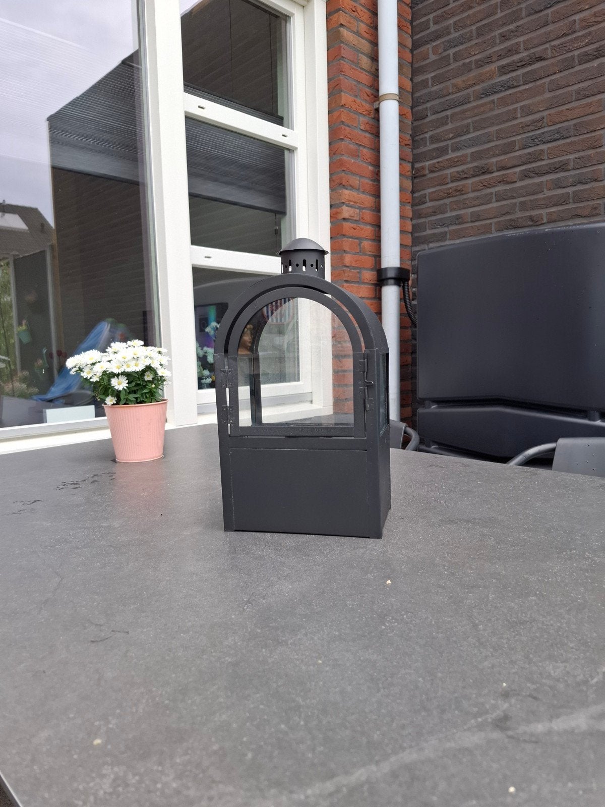 Stijlvolle Bio Ethanol Brander - Sfeervolle Verlichting, Zwart, Ophalen of Verzenden, Zo goed als nieuw, Metaal