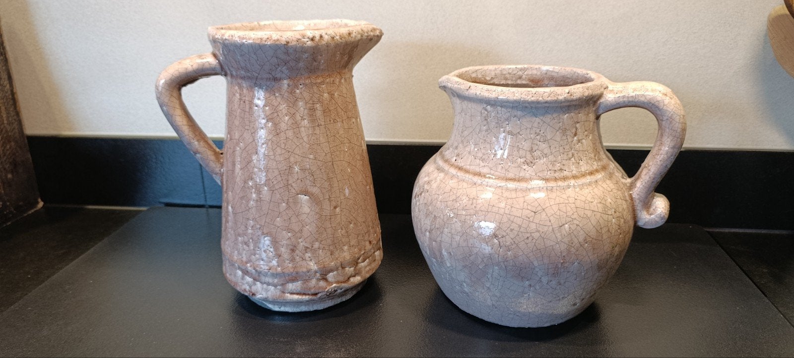 oud roze , zware potten / vazen, Huis en Inrichting, Ophalen, Roze, Steen/keramiek
