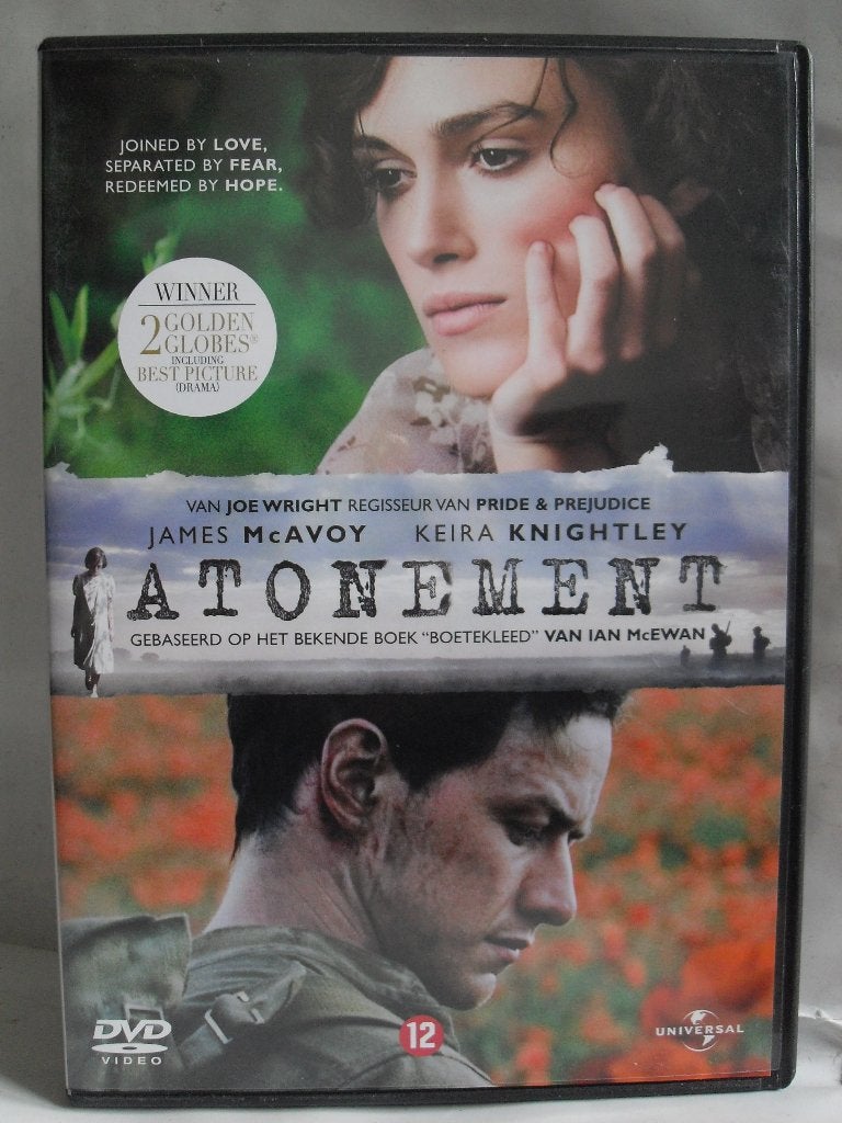 Atonement (originele dvd) Keira Knightley, Engels, Alle leeftijden, Ophalen of Verzenden, Zo goed als nieuw