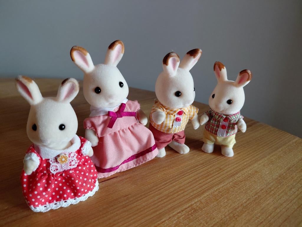 Sylvanian families chocolade konijn familie compleet, Kinderen en Baby's, Speelgoed | Poppenhuizen, Ophalen of Verzenden, Zo goed als nieuw