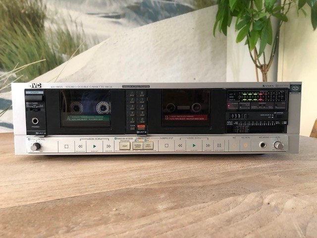 JVC KD-W55 – Dubbel cassettedeck met Pitch Control, Ophalen, Dubbel, JVC, Auto-reverse
