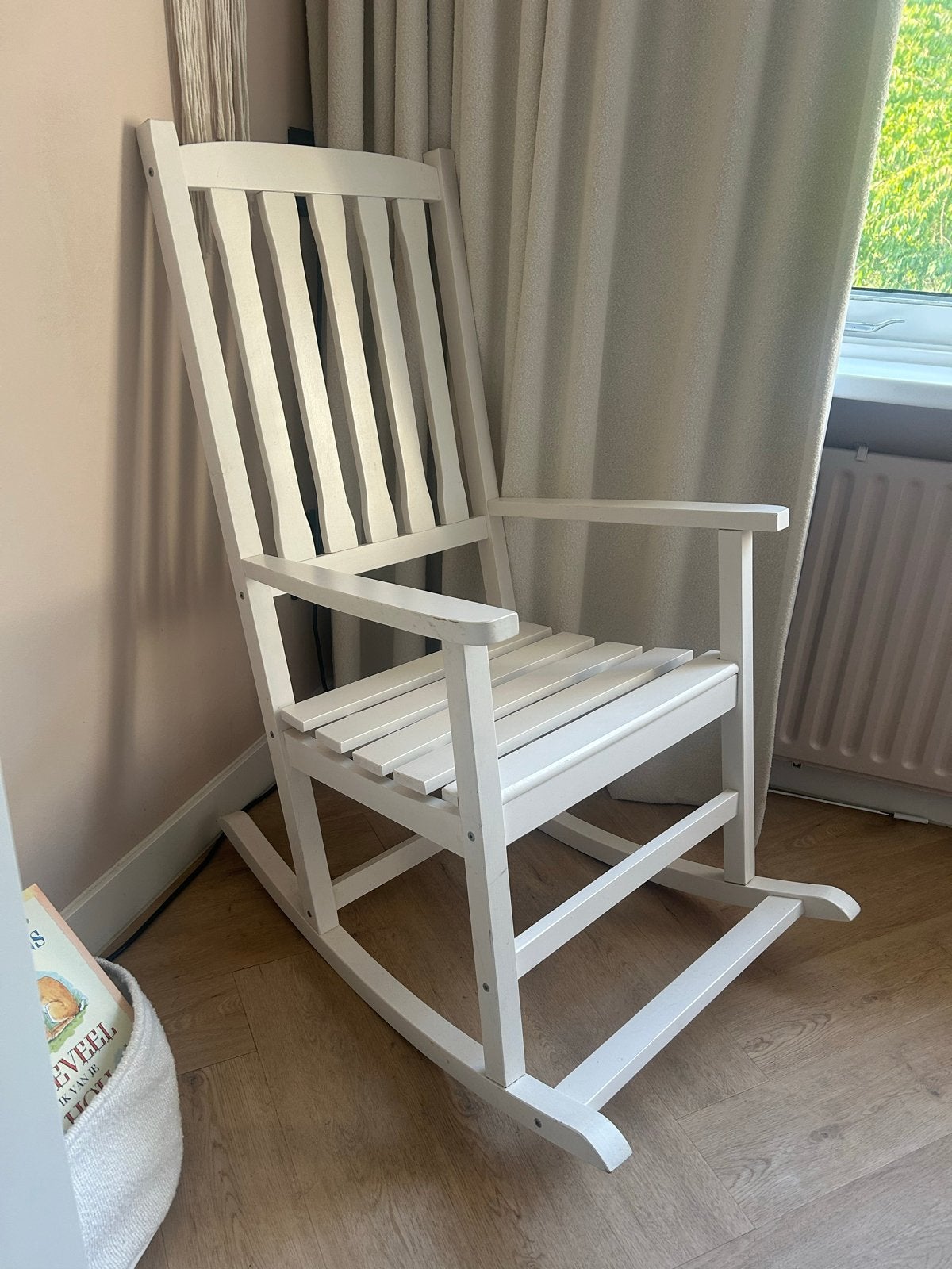 Witte schommelstoel, Ophalen, Gebruikt, Wit, Eén