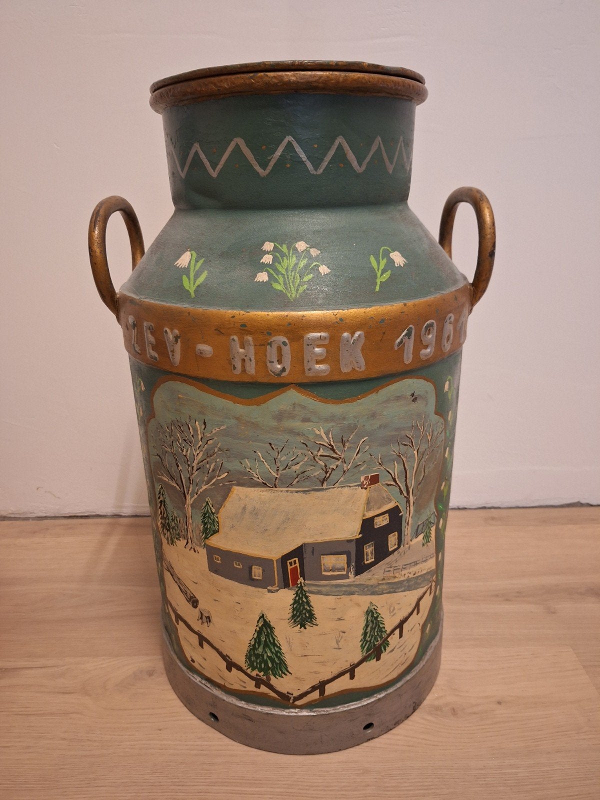 Melkbus met Handgeschilderde Scènes, Antiek en Kunst, Ophalen