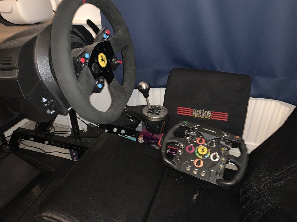 Thrustmaster T300RS GT Edition met Next Level Racing F-GT, Ophalen, Racestoel, Gebruikt, Force feedback