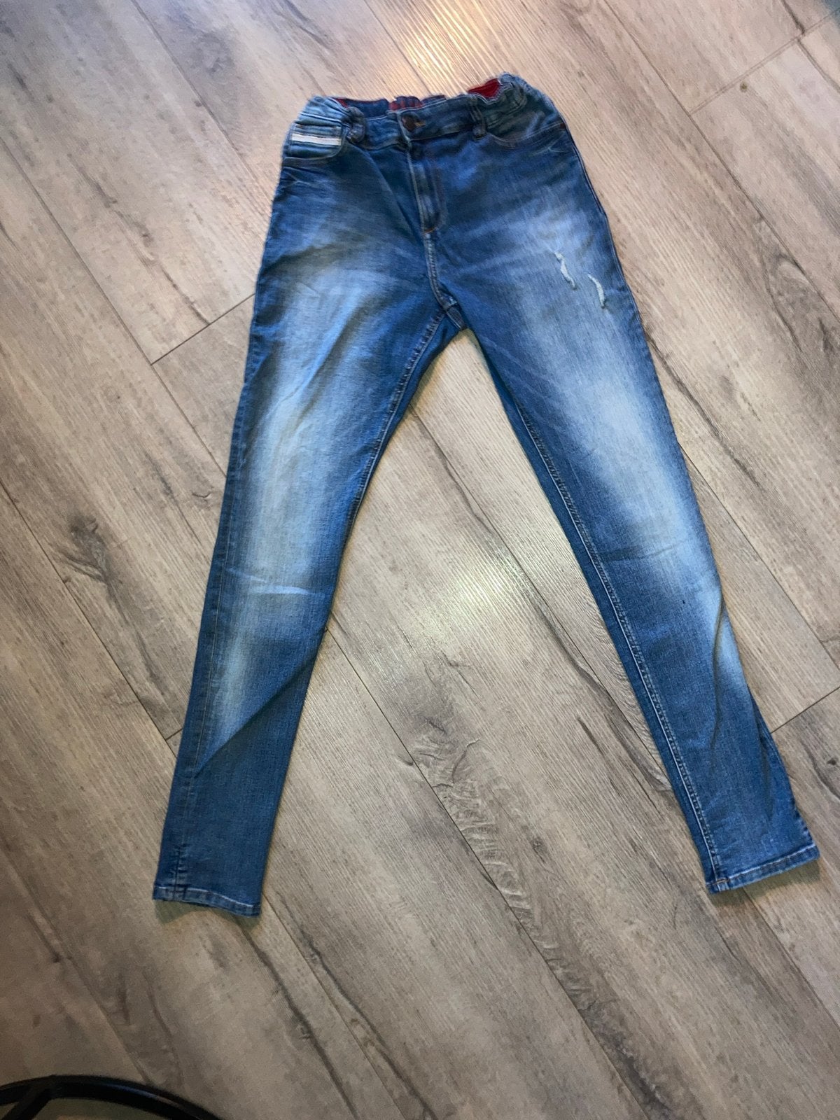 Blauwe skinny spijkerbroek voor kinderen - Maat XS, Kinderen en Baby's, Ophalen, Zo goed als nieuw, Jongen, Broek