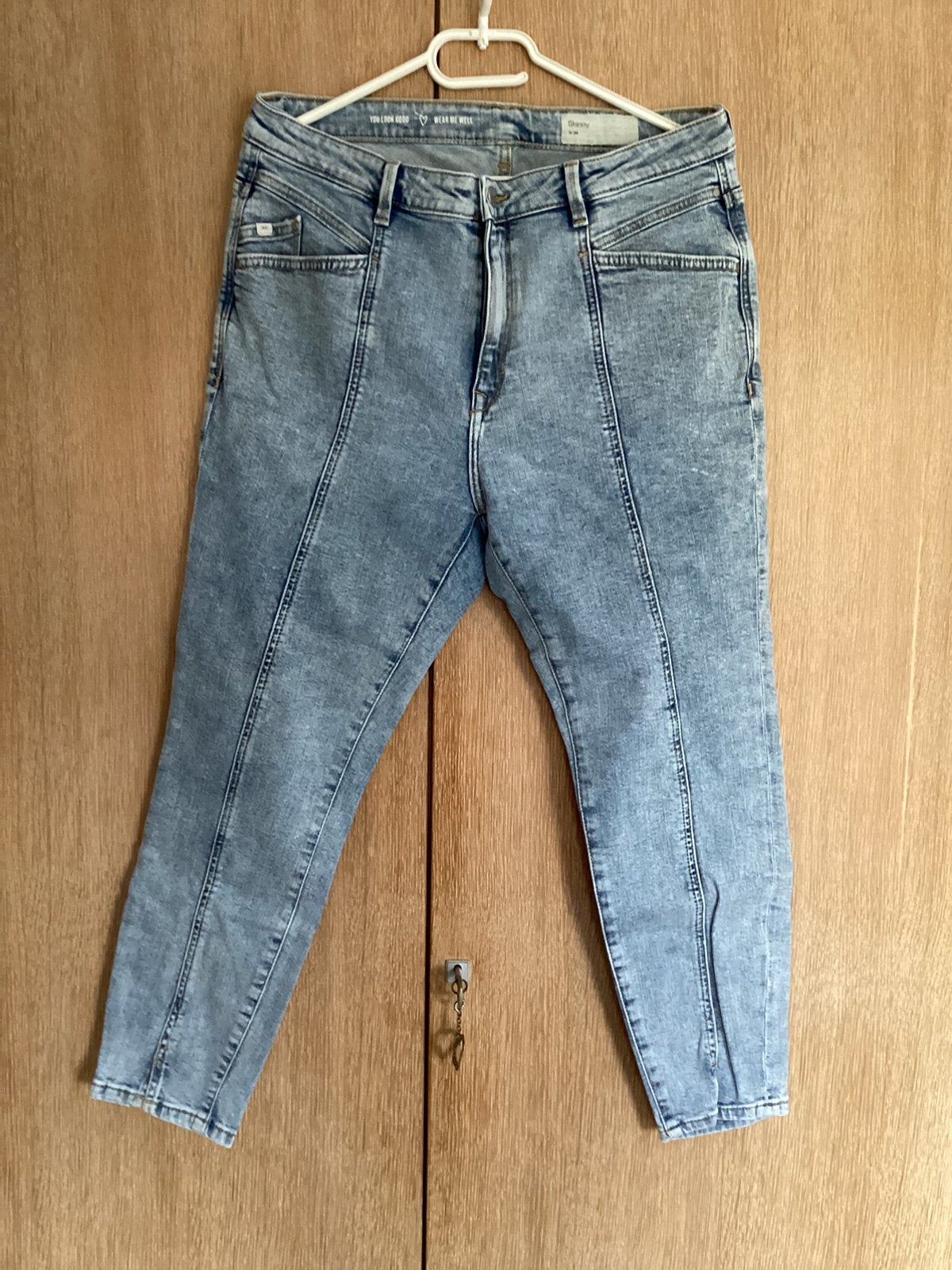 Broek merk; Esprit, Kleding | Dames, Ophalen of Verzenden, Zo goed als nieuw, Blauw, W27 (confectie 34) of kleiner
