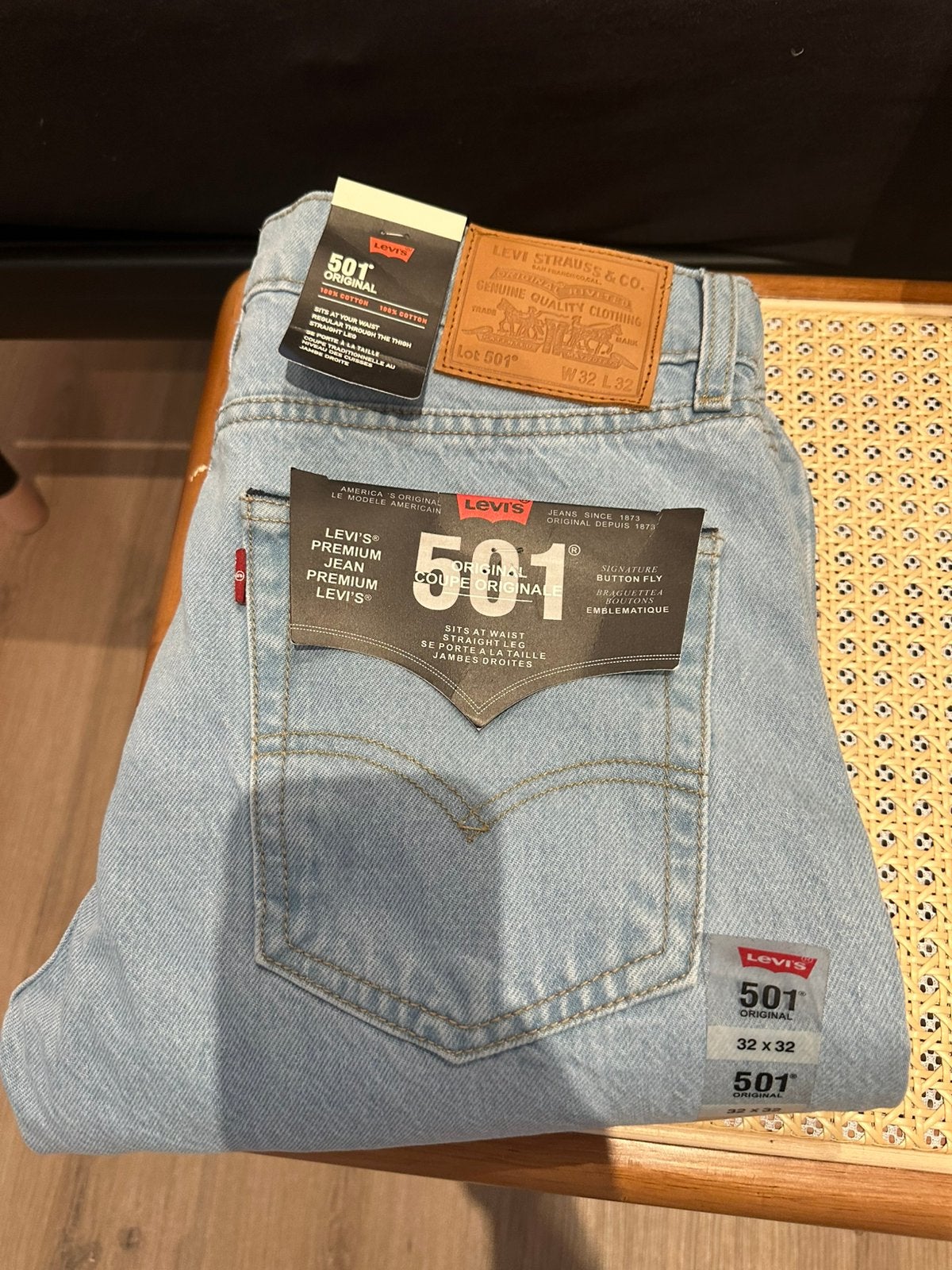 Levi’s 501 nieuw 32/32, Ophalen of Verzenden, Nieuw, Blauw, W32 (confectie 46) of kleiner