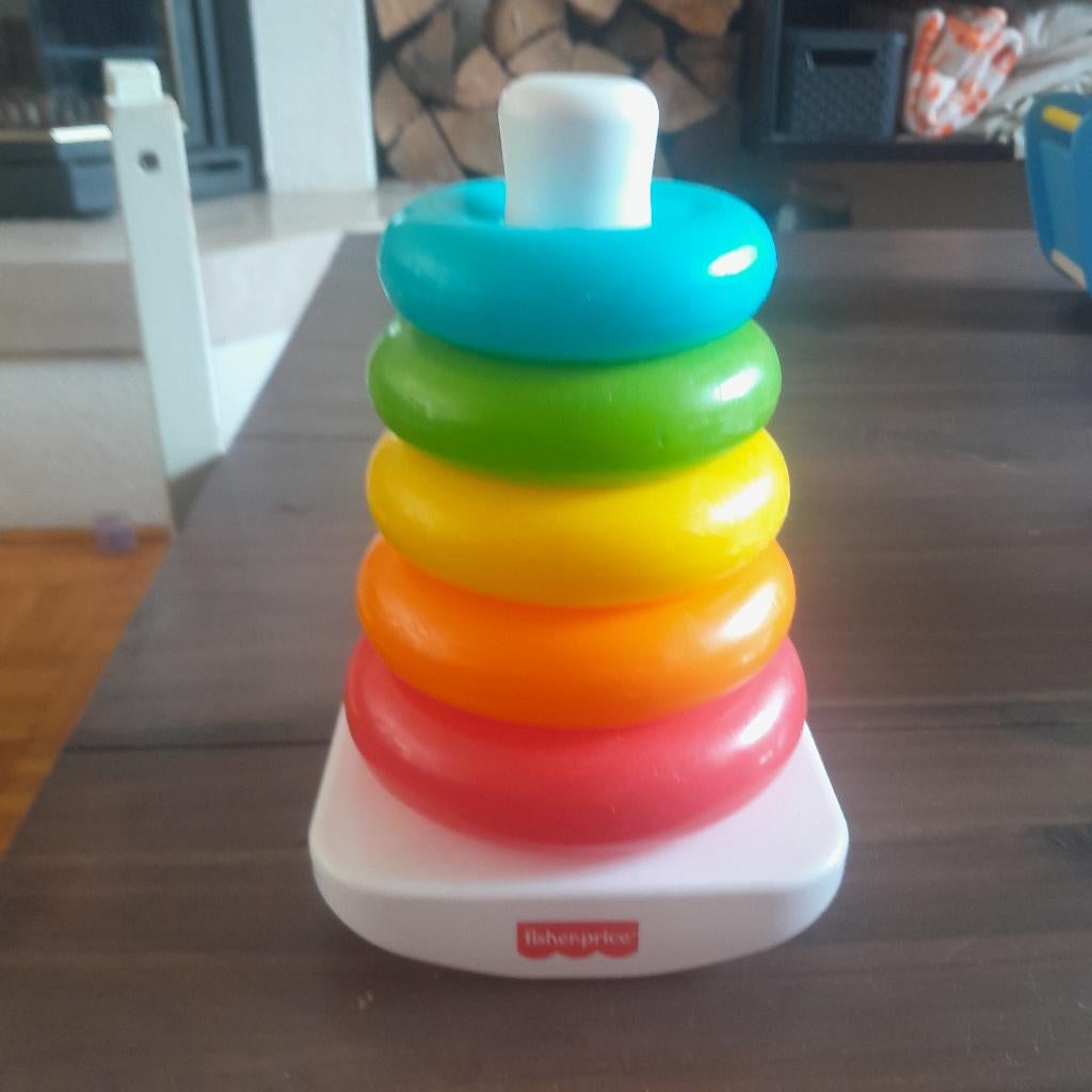 Fisher-price ringentoren, Kinderen en Baby's, Speelgoed | Babyspeelgoed, Ophalen, Zo goed als nieuw, Overige typen