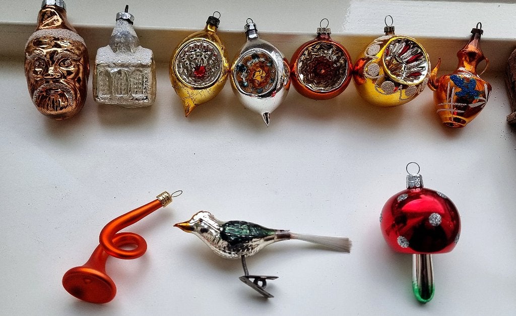 Vintage kerstballen, Diversen, Kerst, Ophalen, Zo goed als nieuw