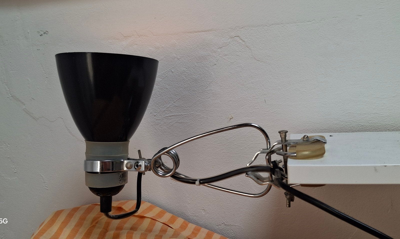 Zwarte vintage Maxdor klemspot., Ophalen of Verzenden, Zo goed als nieuw