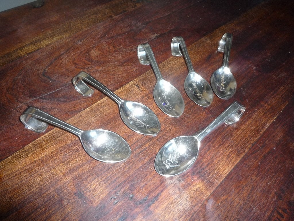 6 verzilverde amuselepels Riviera Maison 16 cm zgan, Ophalen of Verzenden