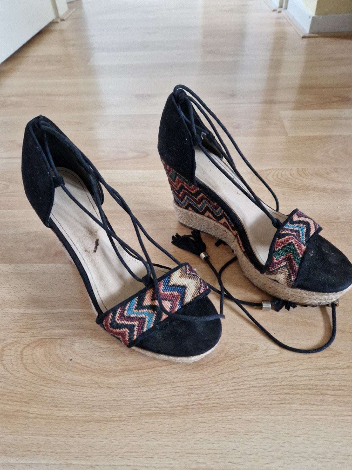 espadrilles zwart, Zwart, Ophalen of Verzenden, Zo goed als nieuw, Espadrilles of Moccasins