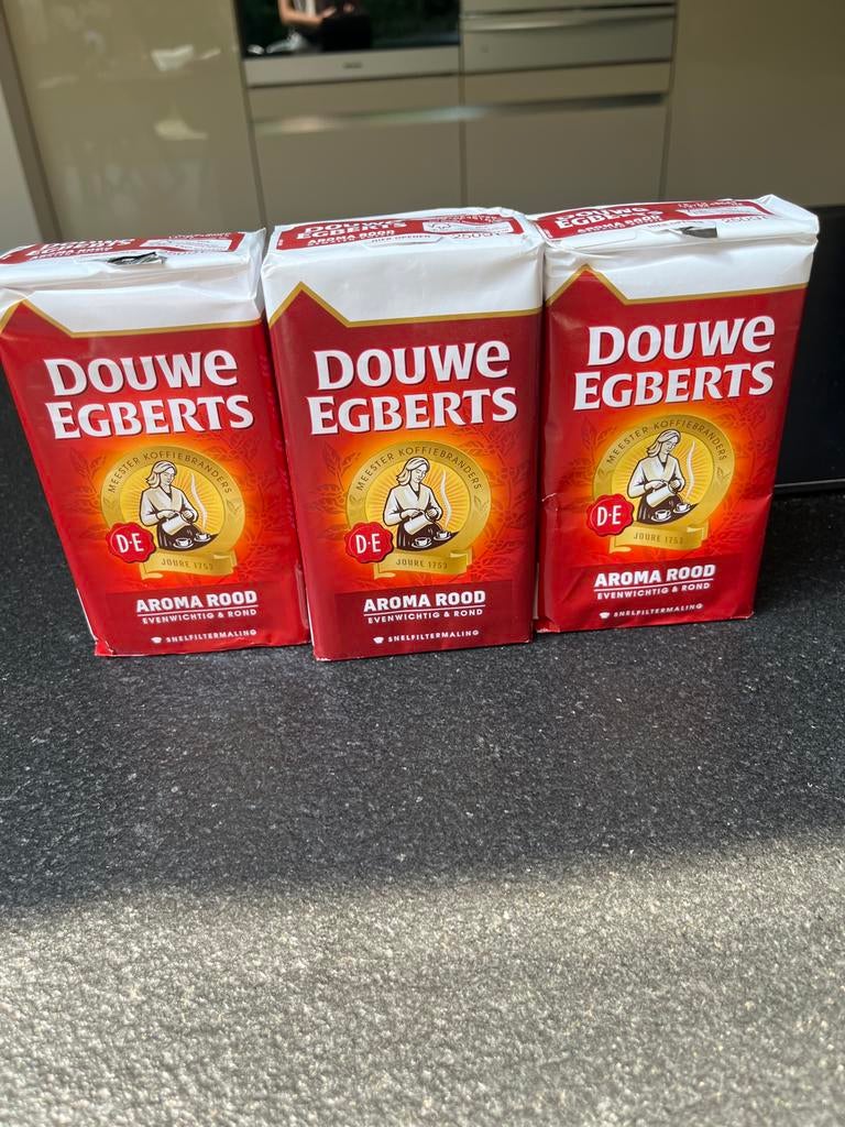 Douwe Egberts Aroma Rood Gemalen Koffie - 3 pakken, Diversen, Levensmiddelen, Ophalen of Verzenden