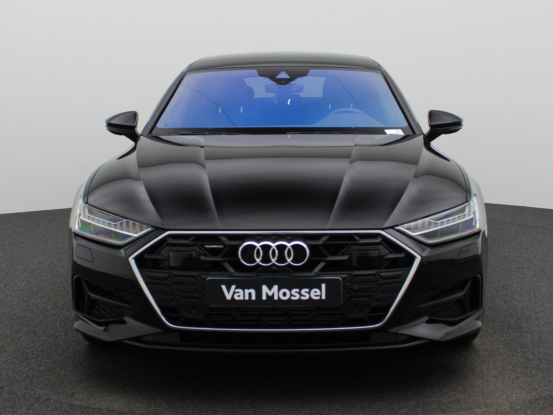Audi A7 Sportback 50 TFSI e quattro Pro Line S 299 PK | S-Li, Auto's, Audi, 12 maanden, Gebruikt, 4 cilinders, Zwart