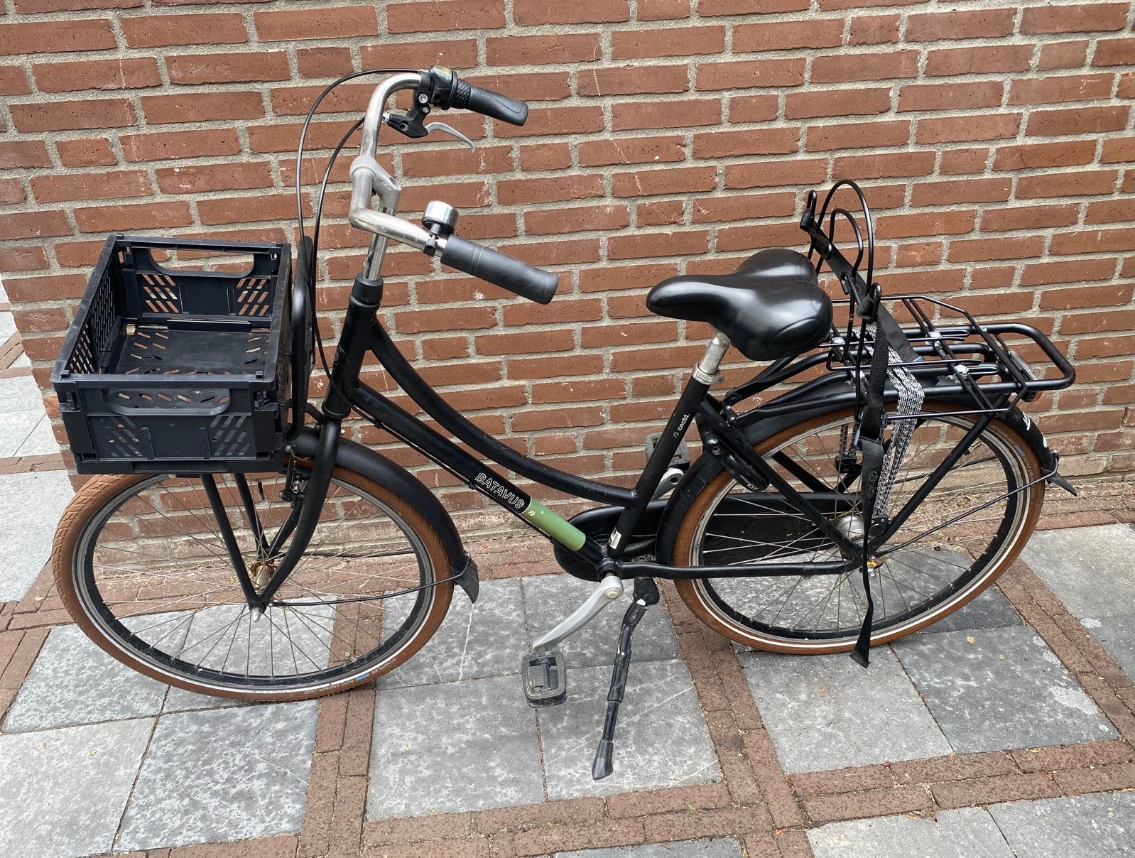 Batavus fiets met Monkey tadhouder, Ophalen, Terugtraprem, Versnellingen, Zo goed als nieuw