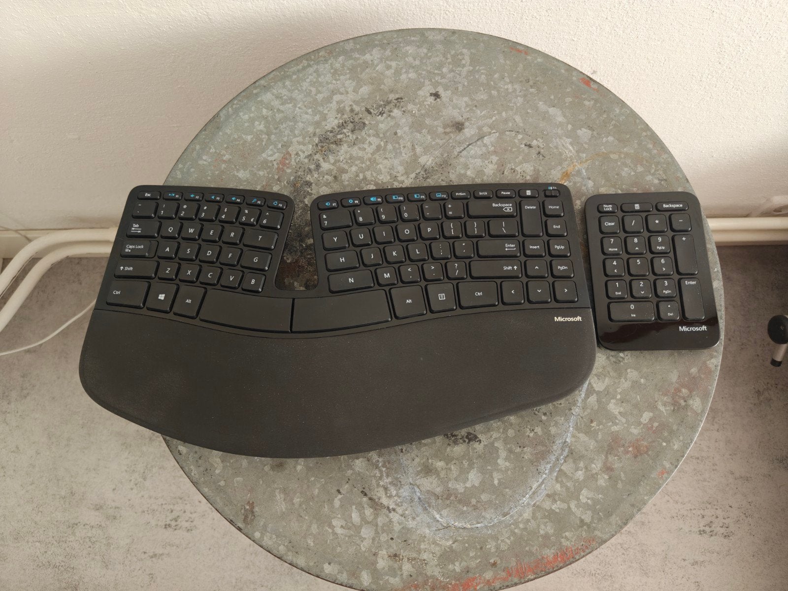 Microsoft Ergonomic Toetsenbord, Computers en Software, Toetsenborden, Ergonomisch, Ophalen of Verzenden, Zo goed als nieuw, Draadloos