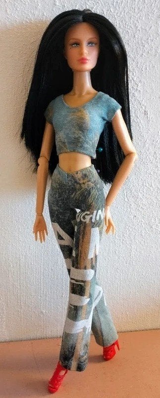 12"FR..NuFace .Poppy Parker doll fashion by A.R.O, Verzenden, Nieuw, Fashion Doll
