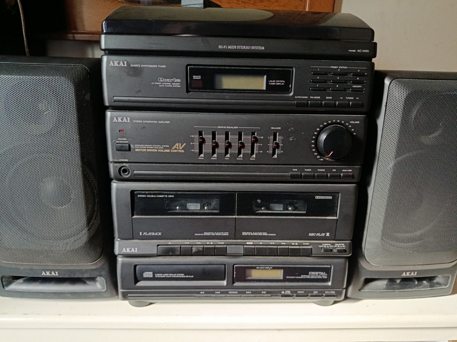 akai stereo set model ac-m55, Ophalen, Cassettedeck, Akai