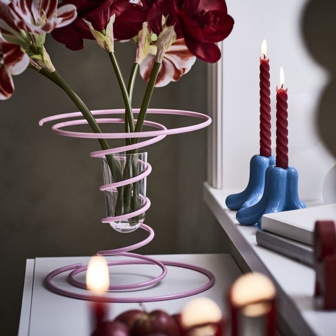IKEA Vinterfint roze spiraalvaas, nieuw in doos, Ophalen, Nieuw, Roze