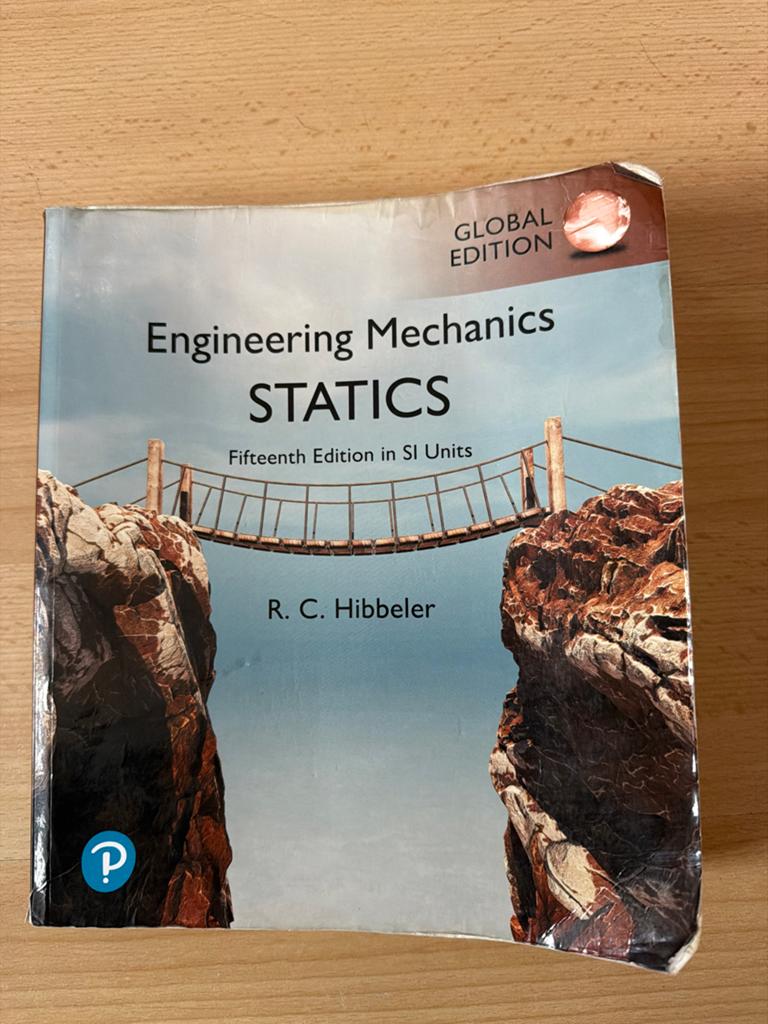 Engineering Mechanics Statics - R.C. Hibbeler, Boeken, Techniek, Zo goed als nieuw, Werktuigbouwkunde, Ophalen of Verzenden