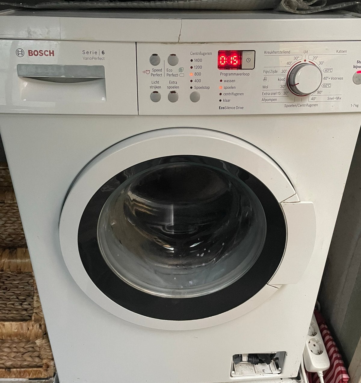 Bosch wasmachine 7KG, Witgoed en Apparatuur, Ophalen of Verzenden, Zo goed als nieuw, 85 tot 90 cm, 1200 tot 1600 toeren