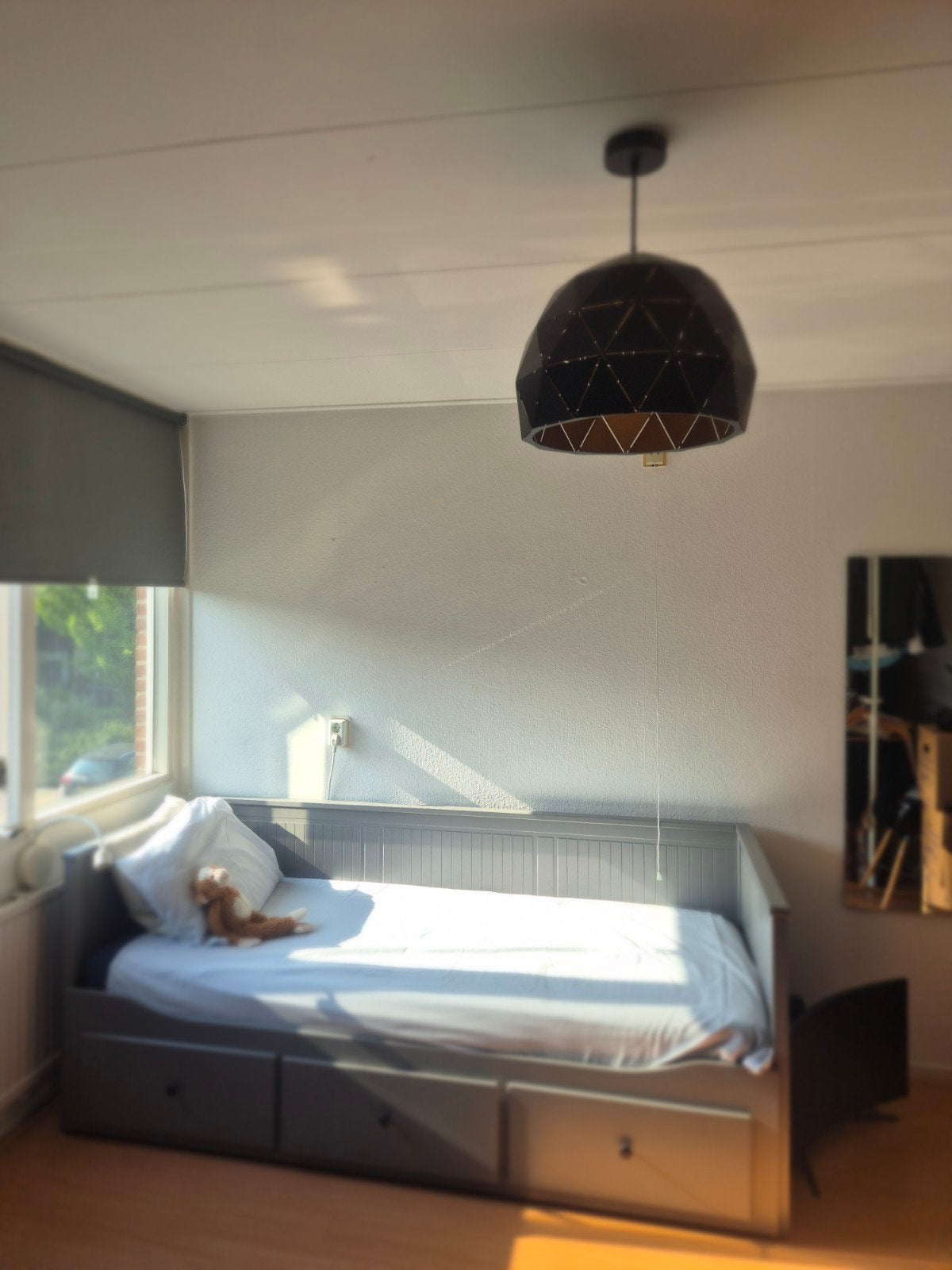 IKEA HEMNES Dagbed Grijs met 3 Lades - 80x200 cm, Ophalen, Wit, Tweepersoons, Zo goed als nieuw