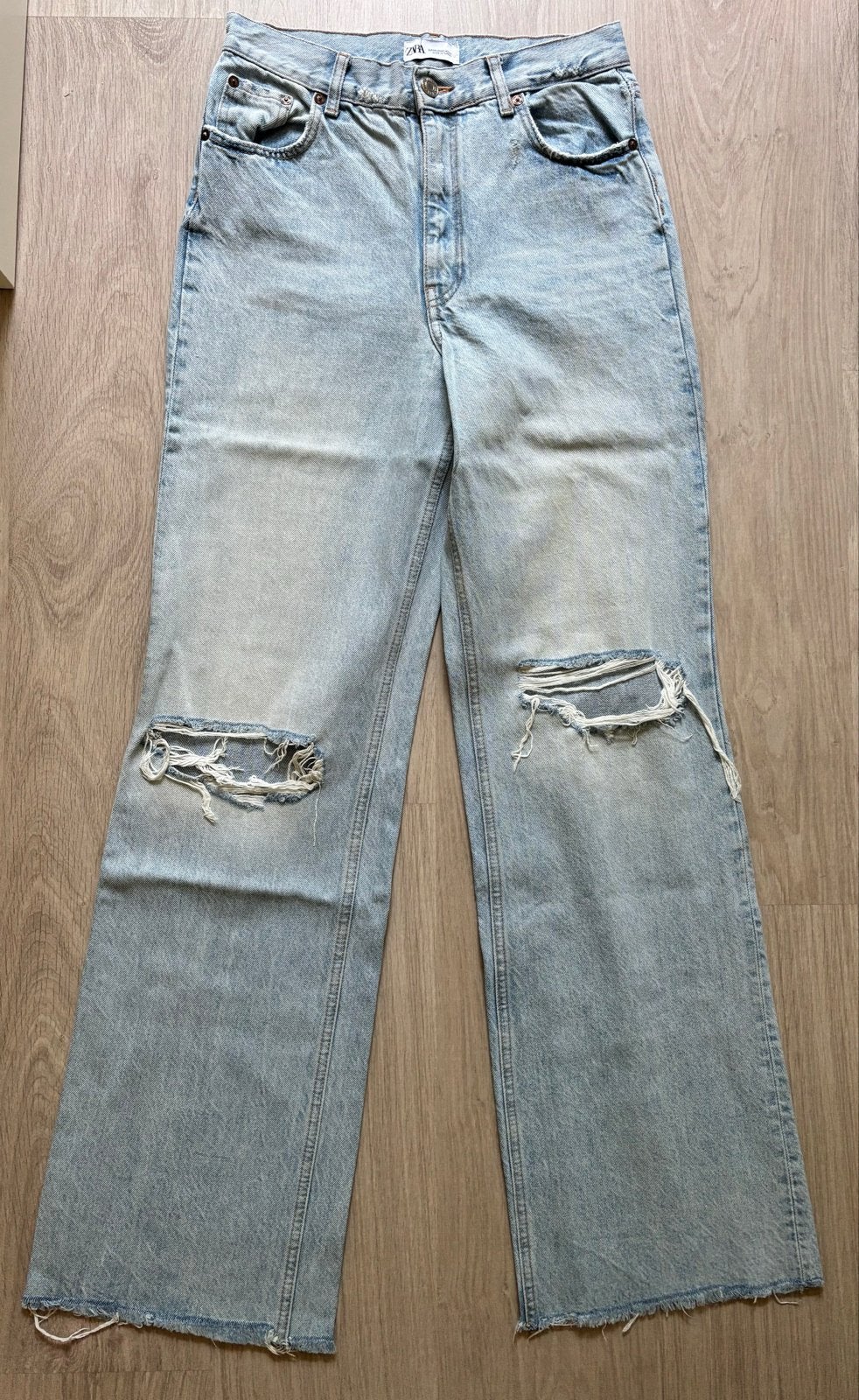 Zara Wide Leg Jeans - Zo goed als nieuw - Maat 38, Ophalen of Verzenden, Zo goed als nieuw, Blauw, W30 - W32 (confectie 38/40)