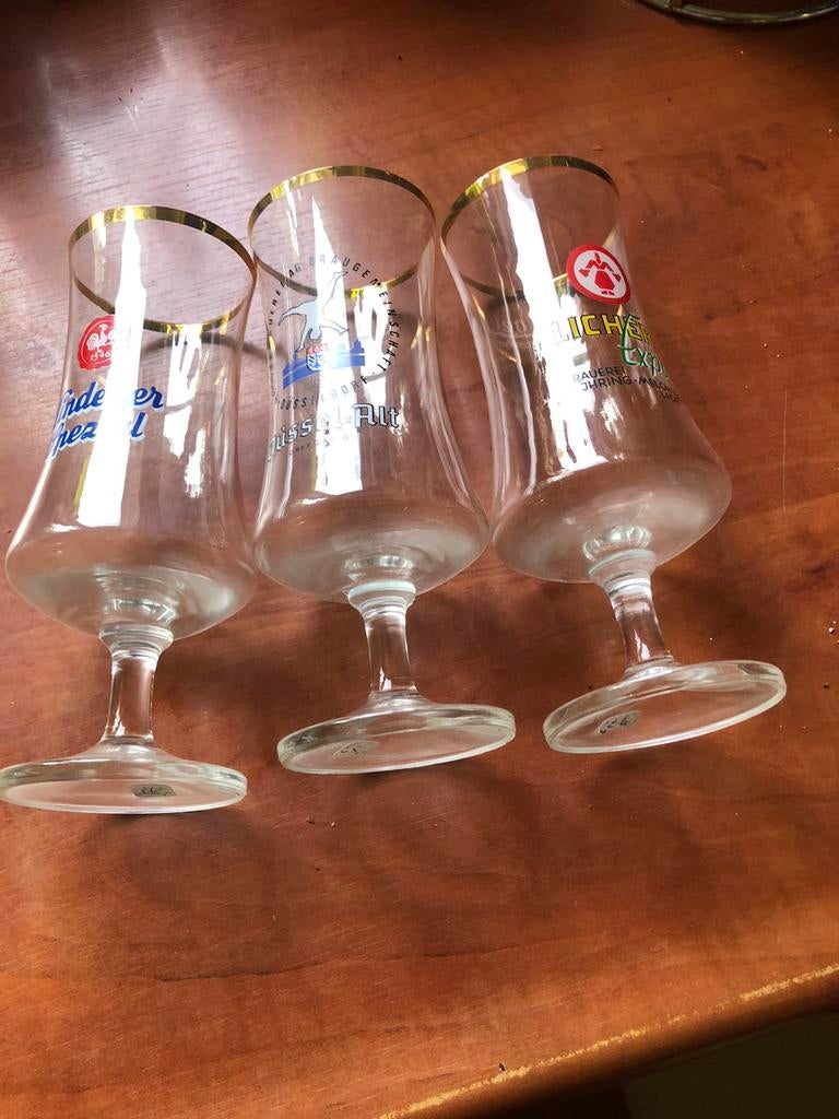 Oude bierglazen, Verzamelen, Ophalen of Verzenden, Zo goed als nieuw, Bierglas