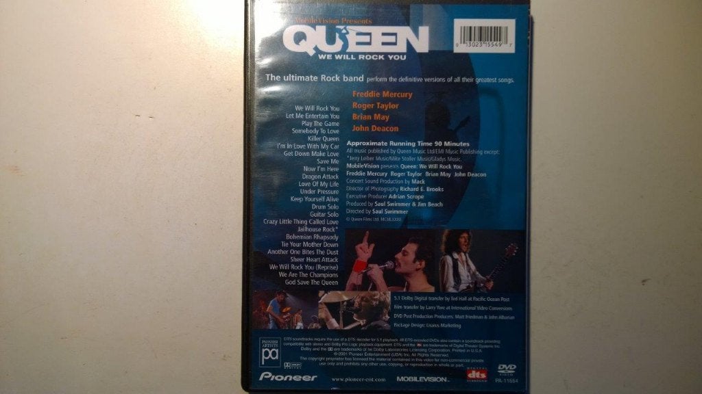 Queen - We Will Rock You (DVD), Alle leeftijden, Ophalen of Verzenden, Zo goed als nieuw, Concert