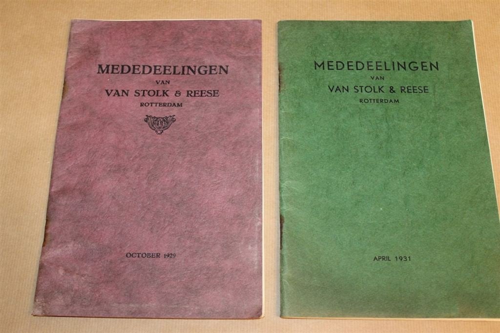 Mededeelingen Van Stolk & Reese - 1929-1931 !!, Ophalen of Verzenden, Gelezen