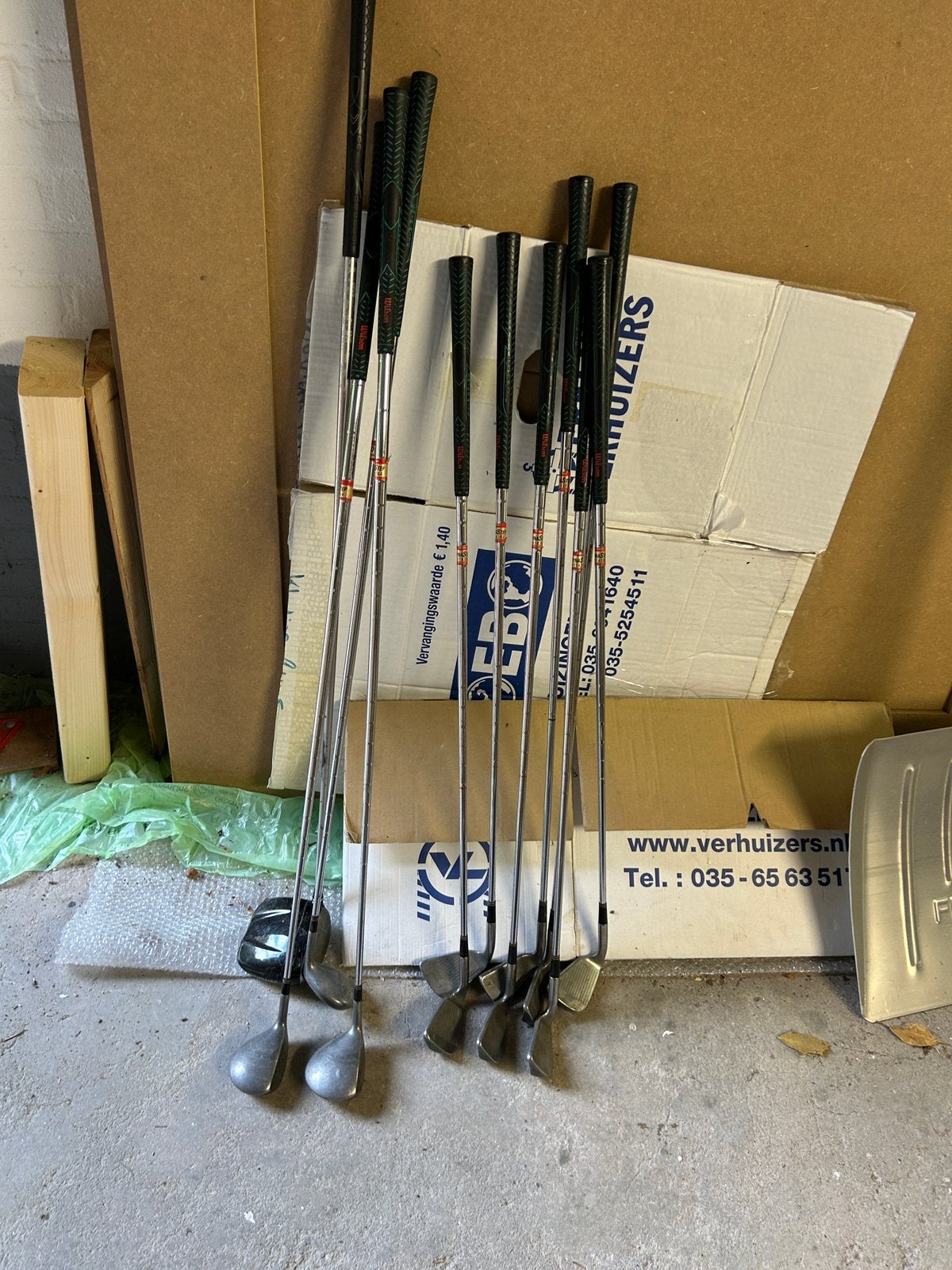 Ter overname 11 delige Wilson golfset, Ophalen, Gebruikt, Set, Overige merken