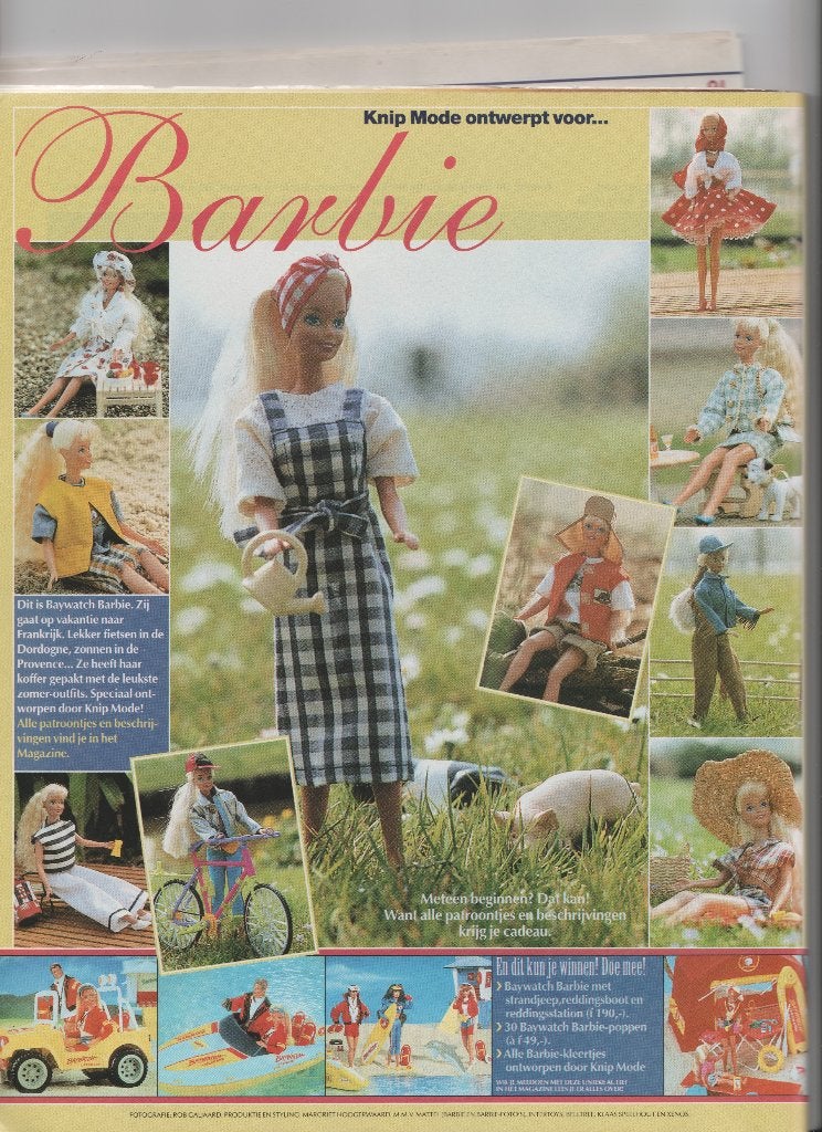 Barbie Knipmode patronen, Hobby en Vrije tijd, Kledingpatronen, Overige typen, Kind, Ophalen of Verzenden, Zo goed als nieuw