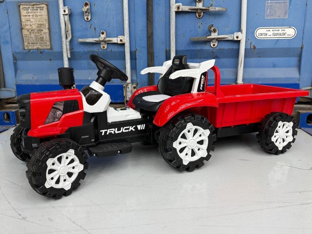 Kinder auto traktor met afstandsbediening, Ophalen, Zo goed als nieuw, Afstandsbediening