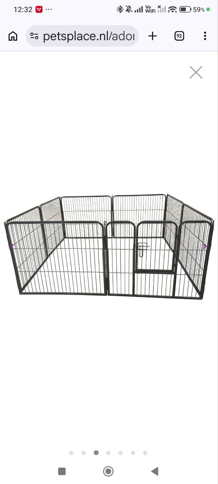 Te Koop zgan puppy ren, Ophalen, Zo goed als nieuw