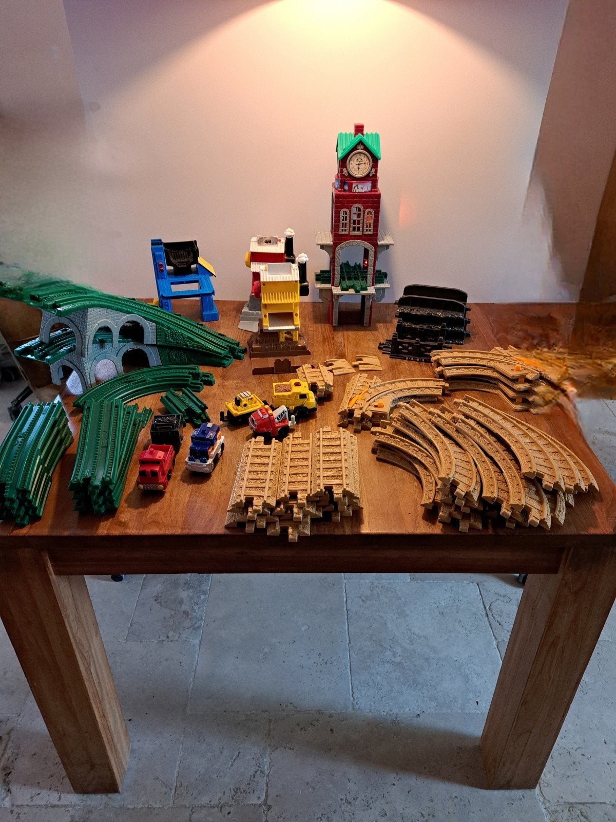 Fisher-Price Geo Trax speelset, treinbaan, Ophalen of Verzenden, Gebruikt, Speelset, Met licht