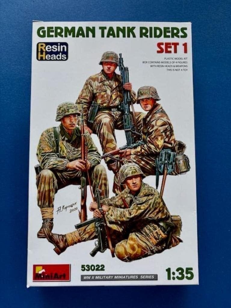 MiniArt German tank rider set 1 & 2 1/35 53022 53024, Verzenden, Nieuw, 1:35 tot 1:50