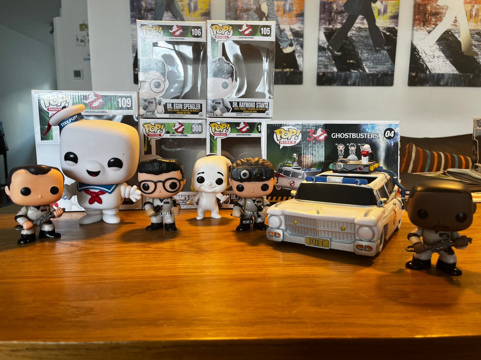 Funko Pop: Ghostbusters. Nr. 104, 105, 106, 109 & 308, Ophalen of Verzenden, Gebruikt, Actiefiguurtje