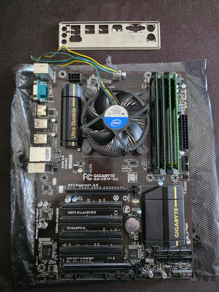 Mobo-setje i5-4570 + GA-Z87P-D3 + 24GB DDR3 | Goede staat, Gebruikt, DDR3, Ophalen of Verzenden, LGA 1150