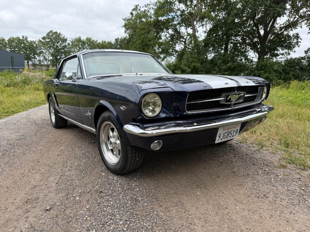 Ford Mustang 1965    289 v8 handgeschakeld, Auto's, Achterwielaandrijving, Blauw, Leder, Handgeschakeld