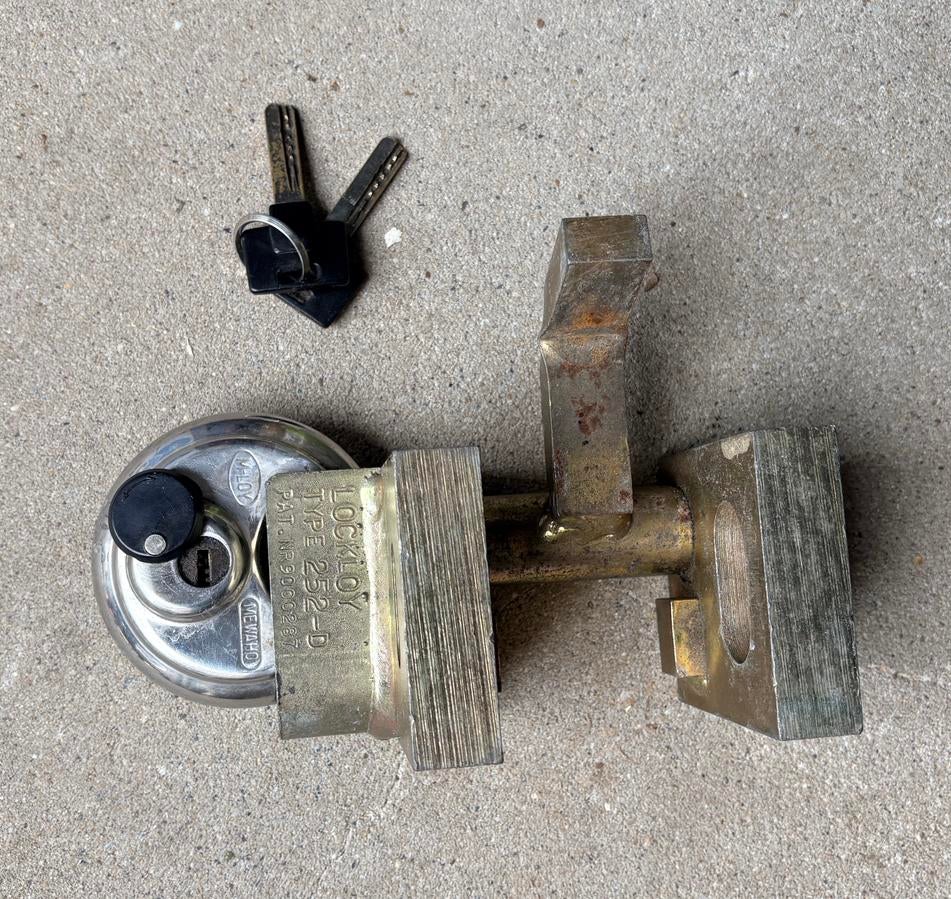 Disselslot caravan Lockloy type 252-D incl discusslot, Caravans en Kamperen, Caravan accessoires, Ophalen of Verzenden, Gebruikt