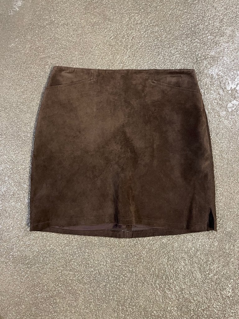 Street One Leren Rok Maat 40 - Bruin, Boven de Knie, Maat 38/40 (M), Bruin, Street One, Ophalen of Verzenden