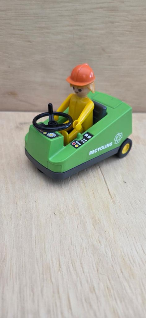 Playmobil Recycling Karretje met Figuur, Ophalen of Verzenden, Gebruikt, Los playmobil