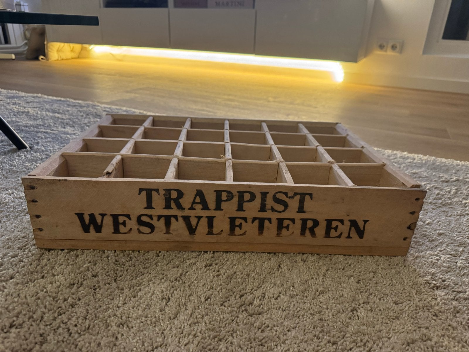 Trappist Westvleteren houten bierkrat, Ophalen of Verzenden