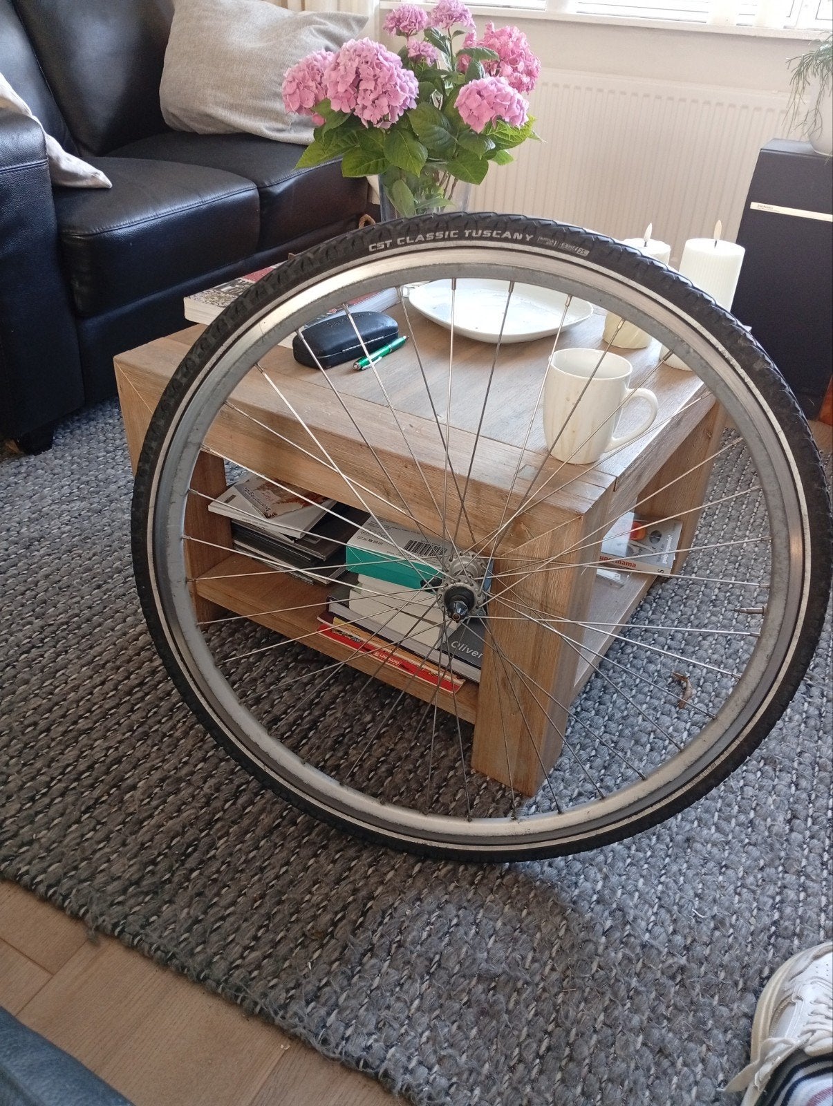Giant voorwiel mountainbike, Ophalen