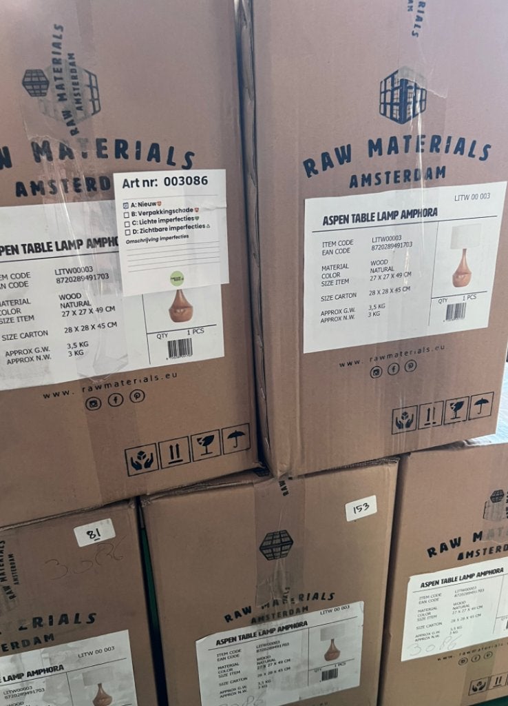 Raw Materials Tafellamp Aspen Aphora | Van €232,50, nu voor, Raw Materials, Raw Materials, Nieuw, Ophalen of Verzenden